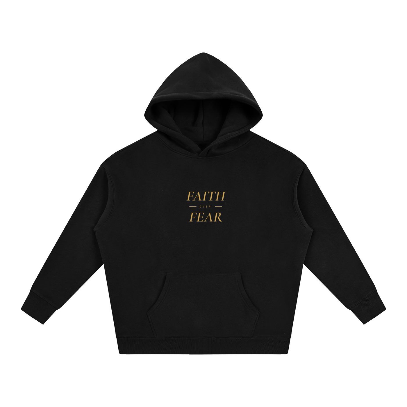 Oversize Fleeced Hoodie Faith over fear
